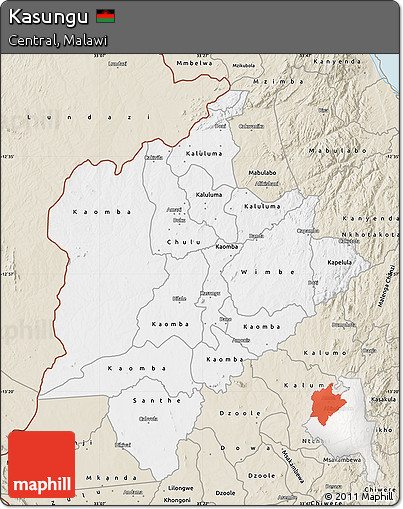 Classic Style Map of Kasungu