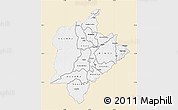 Classic Style Map of Kasungu, single color outside