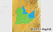 Political Map of Kasungu, physical outside