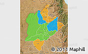 Political Map of Kasungu, satellite outside
