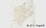 Shaded Relief Map of Kasungu, lighten