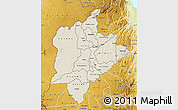 Shaded Relief Map of Kasungu, physical outside