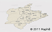 Shaded Relief Panoramic Map of Kasungu, cropped outside