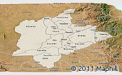 Shaded Relief Panoramic Map of Kasungu, satellite outside