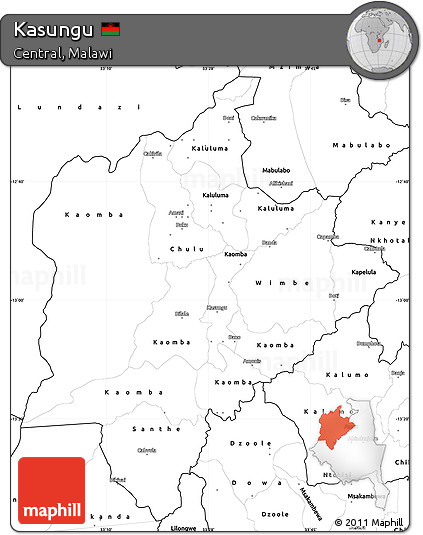 Blank Simple Map of Kasungu