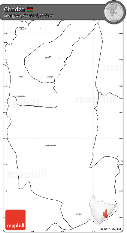Blank Simple Map of Chadza