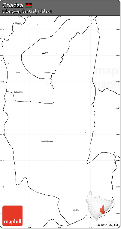 Blank Simple Map of Chadza