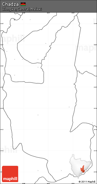 Blank Simple Map of Chadza, no labels