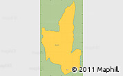 Savanna Style Simple Map of Chadza, cropped outside