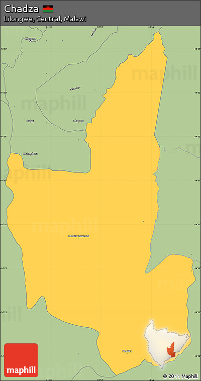 Savanna Style Simple Map of Chadza