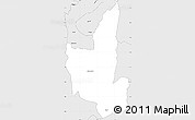 Silver Style Simple Map of Chadza