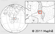 Blank Location Map of Kalumba, highlighted parent region
