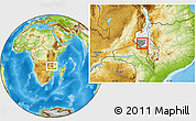 Physical Location Map of Kalumba, highlighted parent region, highlighted grandparent region