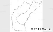 Blank Simple Map of Kalumba, cropped outside