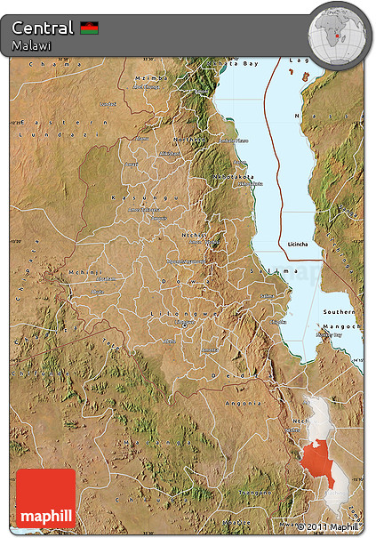 Satellite Map of Central