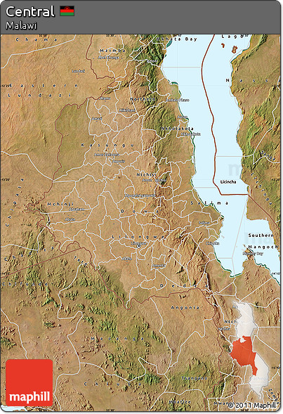 Satellite Map of Central