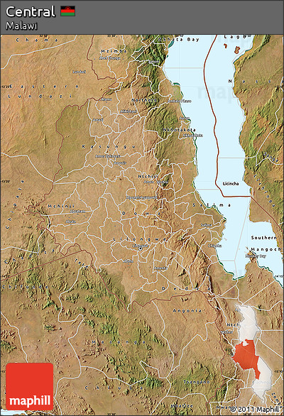 Satellite Map of Central