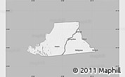 Gray Map of Mkanda, single color outside