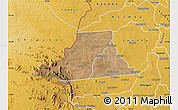 Satellite Map of Mkanda, physical outside