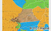 Satellite Map of Mkanda, political outside