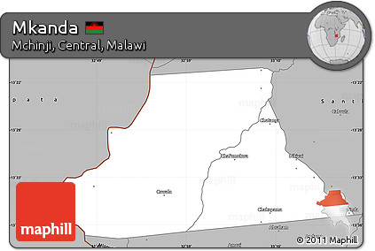 Gray Simple Map of Mkanda