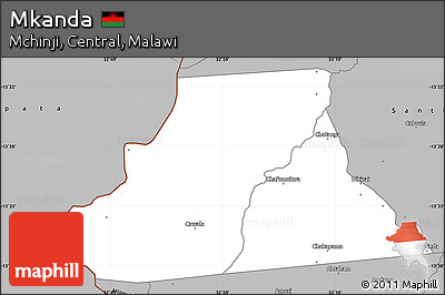 Gray Simple Map of Mkanda