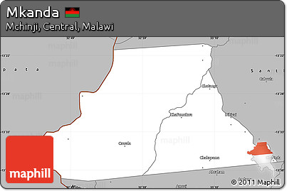Gray Simple Map of Mkanda