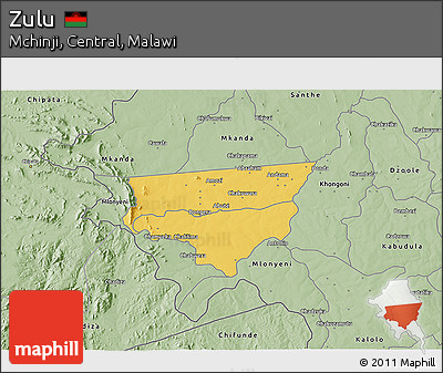 Savanna Style 3D Map of Zulu