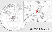 Blank Location Map of Zulu