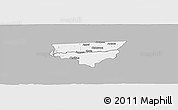Gray Panoramic Map of Zulu, single color outside