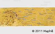 Physical Panoramic Map of Zulu
