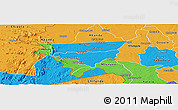 Political Panoramic Map of Zulu