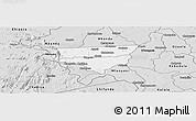 Silver Style Panoramic Map of Zulu