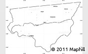 Blank Simple Map of Zulu, cropped outside