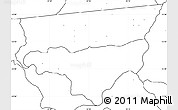 Blank Simple Map of Zulu, no labels