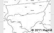 Blank Simple Map of Zulu
