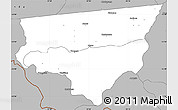 Gray Simple Map of Zulu