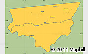 Savanna Style Simple Map of Zulu, cropped outside