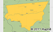 Savanna Style Simple Map of Zulu