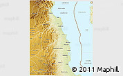 Physical 3D Map of Nkhotakota