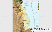 Physical 3D Map of Nkhotakota, satellite outside