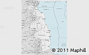 Silver Style 3D Map of Nkhotakota