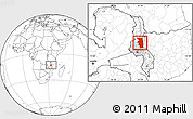 Blank Location Map of Nkhotakota, highlighted parent region