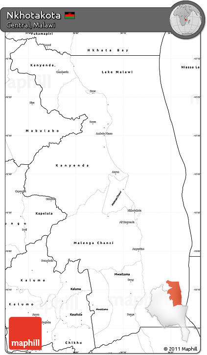 Blank Simple Map of Nkhotakota