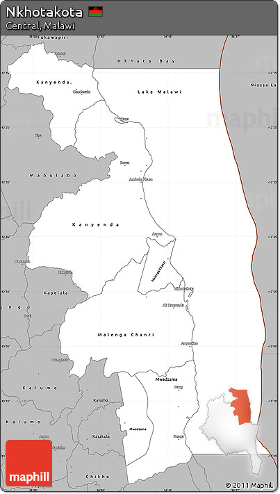 Gray Simple Map of Nkhotakota