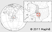 Blank Location Map of Mpando, highlighted grandparent region, within the entire country