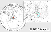 Blank Location Map of Mpando, highlighted parent region, within the entire country