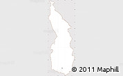 Classic Style Simple Map of Mpando, cropped outside