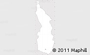 Silver Style Simple Map of Mpando, cropped outside