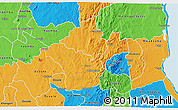Political 3D Map of Kalumo